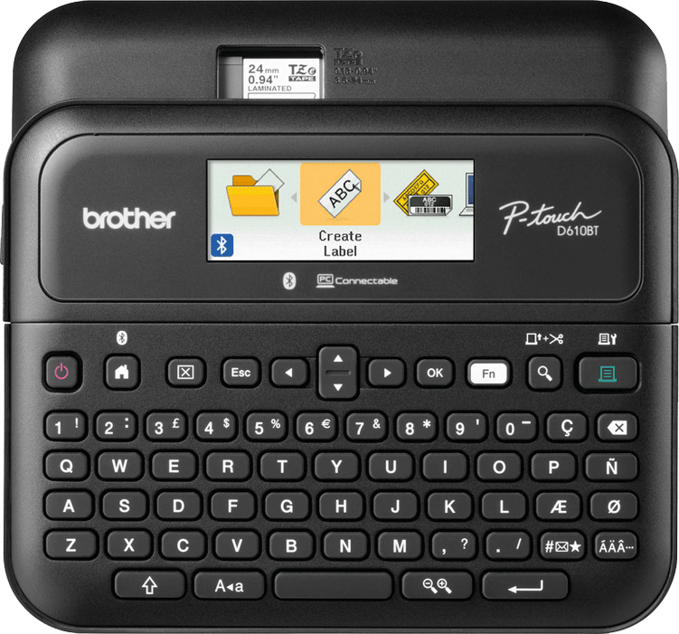 Brother - P-touch D610BT - Appareil à étiqueter - avec mallette - n°1 - P-touch D610BT - EAN 4977766820134 - Bugnard.ch