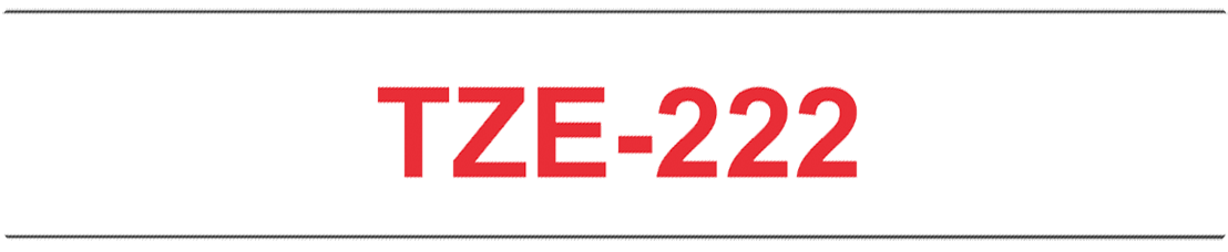 Brother - P-Touch TZe Tape - Cassette de ruban à étiqueter - rouge sur blanc - n°2 - P-Touch TZe Tape - Bugnard.ch
