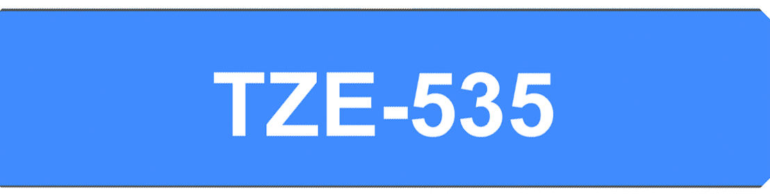 Brother - P-Touch TZe Tape - Cassette de ruban à étiqueter - blanc sur bleu - n°2 - P-Touch TZe Tape - EAN 4977766686471 - Bugnard.ch