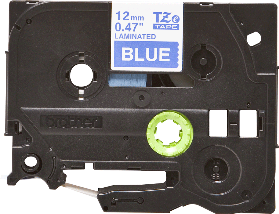 Brother - P-Touch TZe Tape - Cassette de ruban à étiqueter - blanc sur bleu - n°3 - P-Touch TZe Tape - EAN 4977766686471 - Bugnard.ch