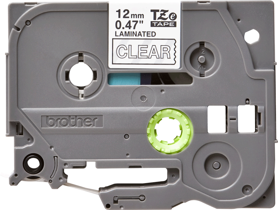 Brother - P-Touch TZe Tape - Cassette de ruban à étiqueter - blanc sur transparent - n°3 - P-Touch TZe Tape - EAN 4977766684903 - Bugnard.ch