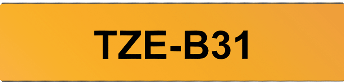Brother - P-Touch TZe Tape - Cassette de ruban à étiqueter - noir sur orange fluo - n°2 - P-Touch TZe Tape - EAN 4977766691628 - Bugnard.ch
