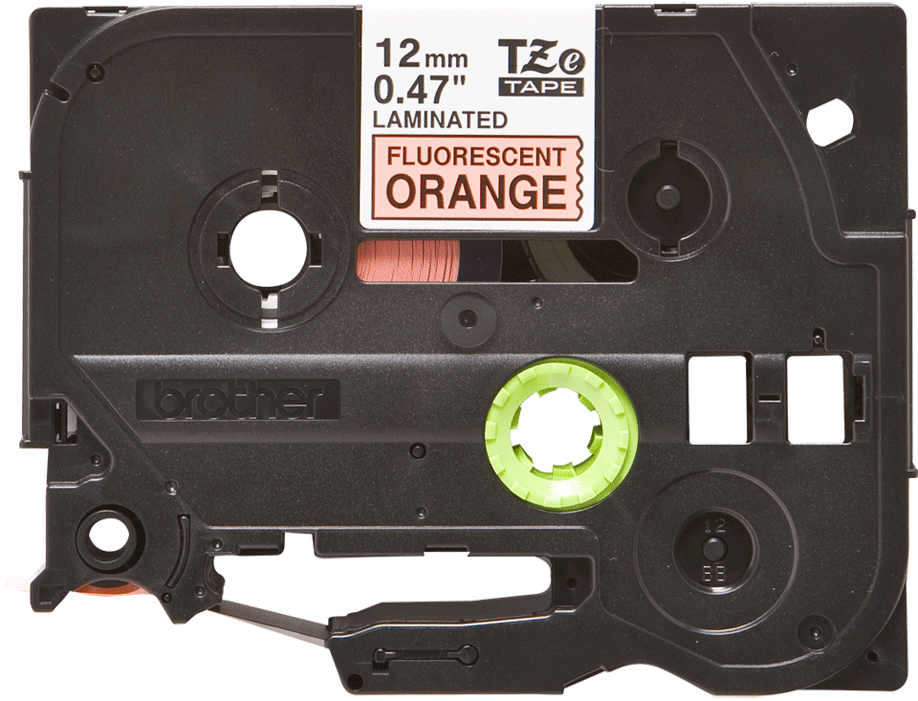Brother - P-Touch TZe Tape - Cassette de ruban à étiqueter - noir sur orange fluo - n°3 - P-Touch TZe Tape - EAN 4977766691628 - Bugnard.ch