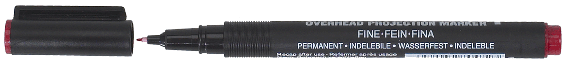 Artline - Marqueur permanent "Projection" rouge - n°2 - EK-853 - EAN 4974052804823 - Bugnard.ch