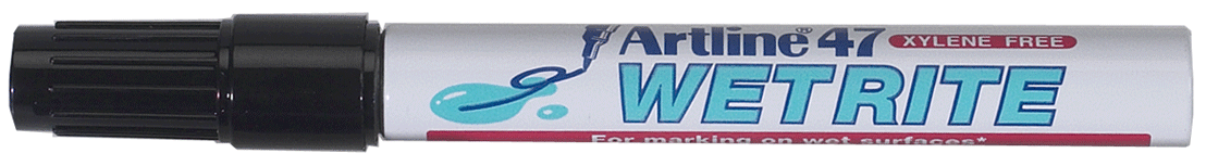 Artline - EK-47 - Marqueur permanent "Wetrite", noir - n°1 - EK-47 - EAN 4974052833236 - Bugnard.ch