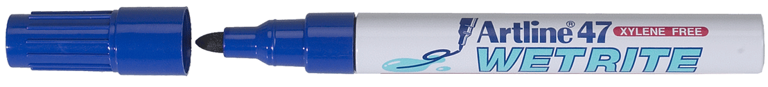 Artline - Marqueur permanent "Wetrite", bleu - n°2 - EAN 4974052833250 - Bugnard.ch