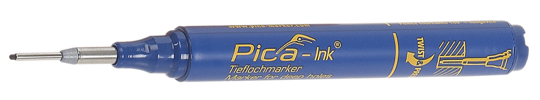 Pica - Pica INK - Marqueur "Pica-Ink" bleu pour trous profonds - n°1 - Pica INK - EAN 4260056150029 - Bugnard.ch