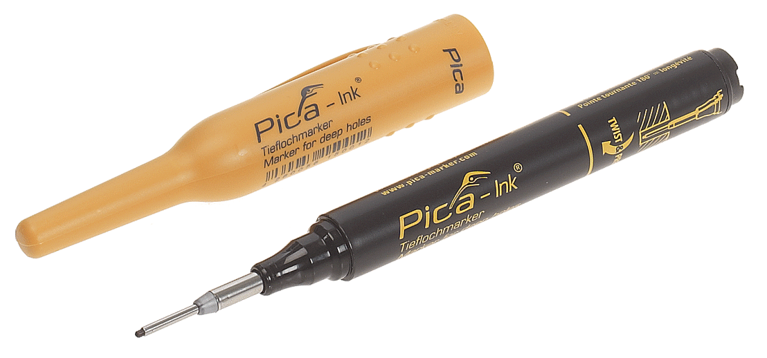 Pica - Pica INK - Marqueur "Pica-Ink" noir pour trous profonds - n°2 - Pica INK - EAN 4260056150012 - Bugnard.ch