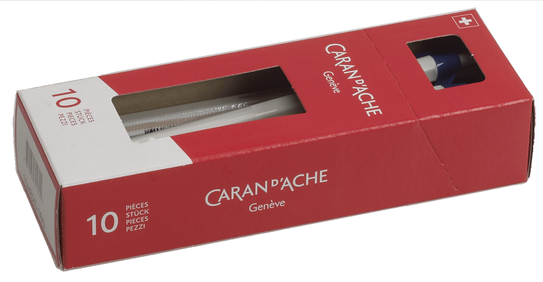 Caran D'Ache - Stylos à bille bleu, corps en matière synthétique - n°3 - EAN 7610186027116 - Bugnard.ch
