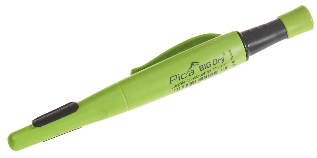 Pica - Pica BIG-Dry - Crayon de charpentier, avec mine graphite - n°2 - Pica BIG-Dry - EAN 4260056155277 - Bugnard.ch