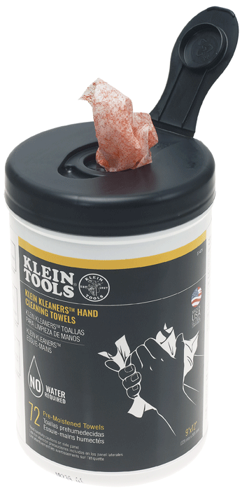 Klein Tools - Serviettes de nettoyage pour les mains et outils - n°1 - Klein Kleaners - Bugnard.ch