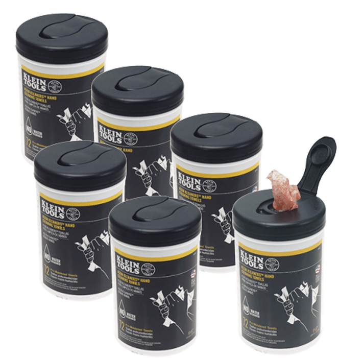 Klein Tools - Serviettes de nettoyage pour les mains et outils - n°1 - Klein Kleaners - Bugnard.ch