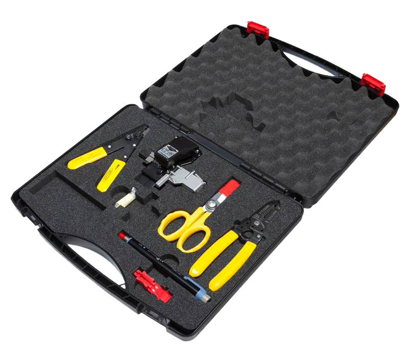 Set d'outils pour fibre optique - avec cliveuse - n°1 - Bugnard.ch