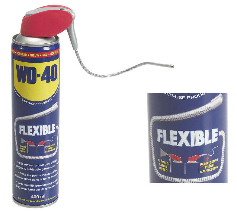 WD-40 - Lubrifiant-dégrippant WD-40 - flexible - n°8 - EAN 5032227316881 - Bugnard.ch