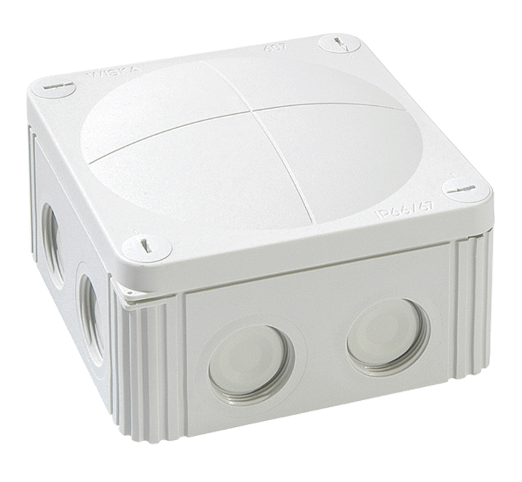 Wiska - Boîte de dérivation Combi 607 - gris - n°1 - COMBI 607 LG - Bugnard.ch