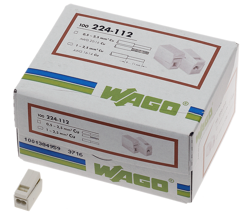 Wago - Bornes enfichables pour 2 conducteurs 2,5mm² - n°2 - Bugnard.ch