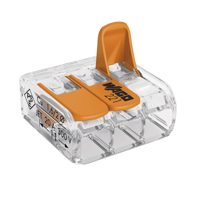 Wago - Bornes de connexion Compact 4mm² - n°1 - EAN 4050821808442 - Bugnard.ch