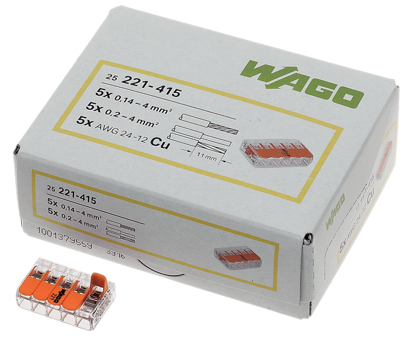 Wago - Bornes de connexion Compact 4mm² - n°2 - EAN 4055143234658 - Bugnard.ch