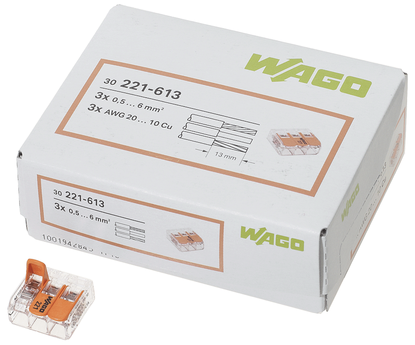 Wago - Bornes de connexion Compact 6mm² - n°2 - EAN 4055143715416 - Bugnard.ch