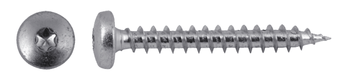 Vis pour panneaux agglomérés à tête Pan-Head - TORX - n°1 - Bugnard.ch
