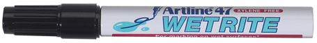 Artline - EK-47 - Marqueur permanent "Wetrite", noir