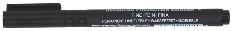 Artline - EK-853 - Marqueur permanent "Projection" noir
