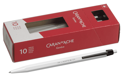 Caran D'Ache - Stylos à bille noir, corps en matière synthétique