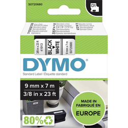 Dymo - D1 - Cassette de ruban à étiqueter - noir sur blanc
