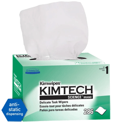 Kimberly-Clark - KimTech - KimWipes - Chiffonnettes de nettoyage - boîte à 286 pces
