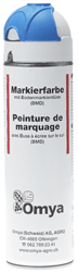 Omya - Peinture de marquage pour sol, bleu