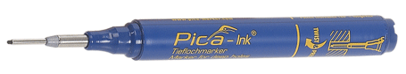 Pica - Pica INK - Marqueur "Pica-Ink" bleu pour trous profonds