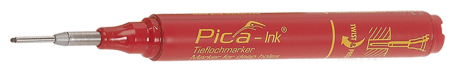 Pica - Pica INK - Marqueur "Pica-Ink" rouge pour trous profonds