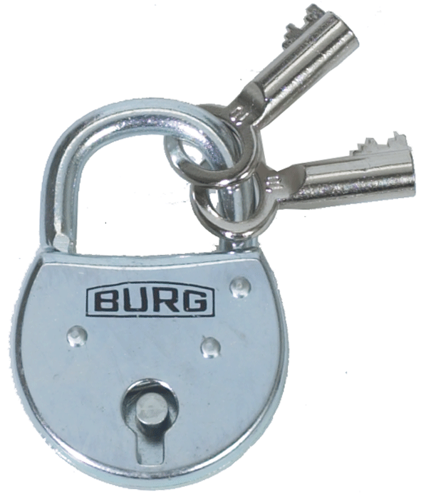 Burg-Wächter - Cadenas de sécurité -galvanisé - n°1 - 630 - EAN 4003482010105 - Bugnard.ch