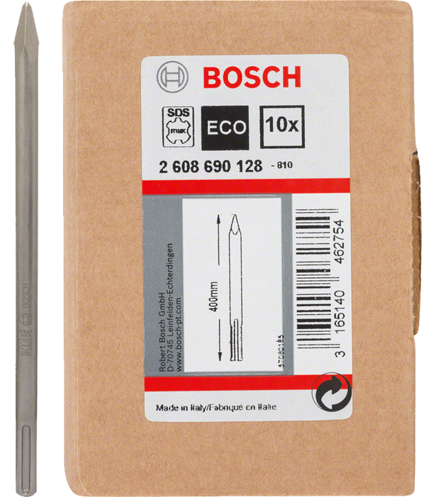 Bosch - SDS-max - Burins pointus - SDS-max - 400 mm - n°1 - SDS-max - EAN 3165140462754 - Bugnard.ch