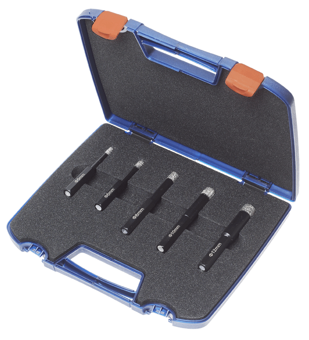 Rotec - Jeu de forets diamantés pour perçage à sec - n°1 - 758 - EAN 8717832097604 - Bugnard.ch
