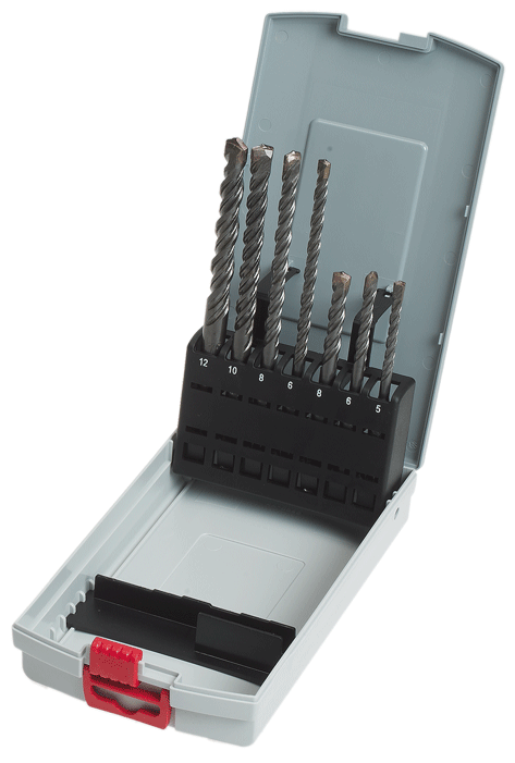 Bosch - SDS-plus-5 - Jeu de forets à queue SDS-plus - 7 pcs - 2 taillants - n°1 - SDS-plus-5 - EAN 3165140040914 - Bugnard.ch