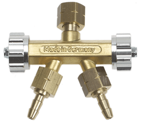 Endress - Doppelentnahmehahnen, links R 3/8"