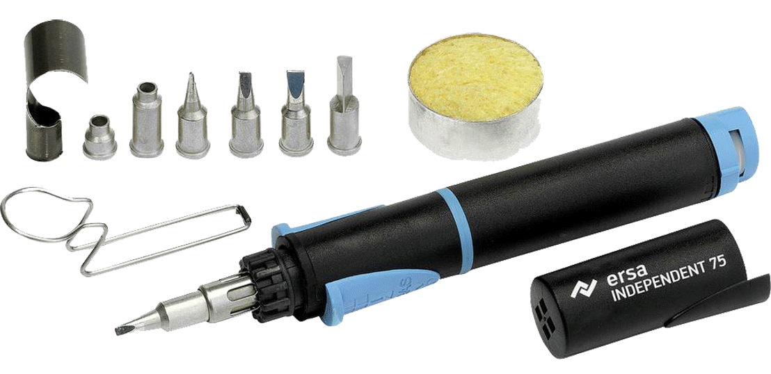 Ersa - Independent 75 Kit professionnel - Fer à souder à gaz "Independent 75" - Kit pro - n°2 - Independent 75 Kit professionnel - EAN 4003008061574 - Bugnard.ch