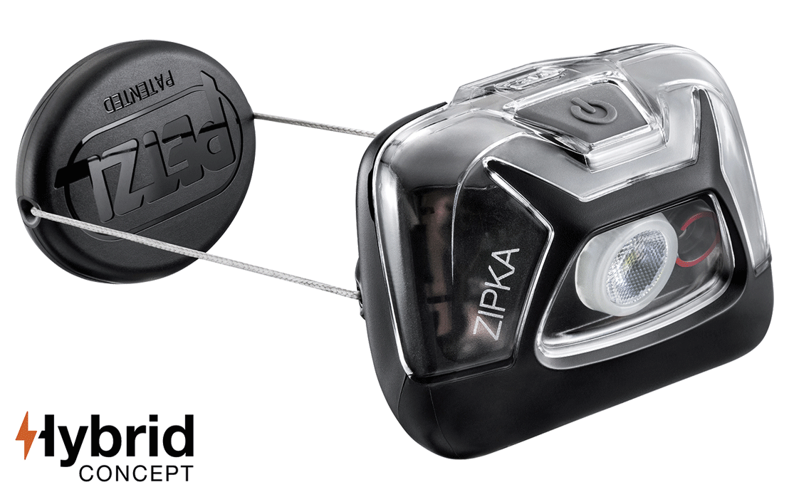 Petzl - Lampe frontale, noire, LED, "Zipka" - n°1 - ZIPKA - EAN 3342540827813 - Bugnard.ch