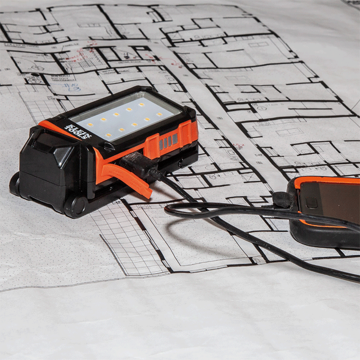 Klein Tools - Baladeuse/lampe de poche LED à accu Li-ion - n°5 - EAN 0092644564031 - Bugnard.ch