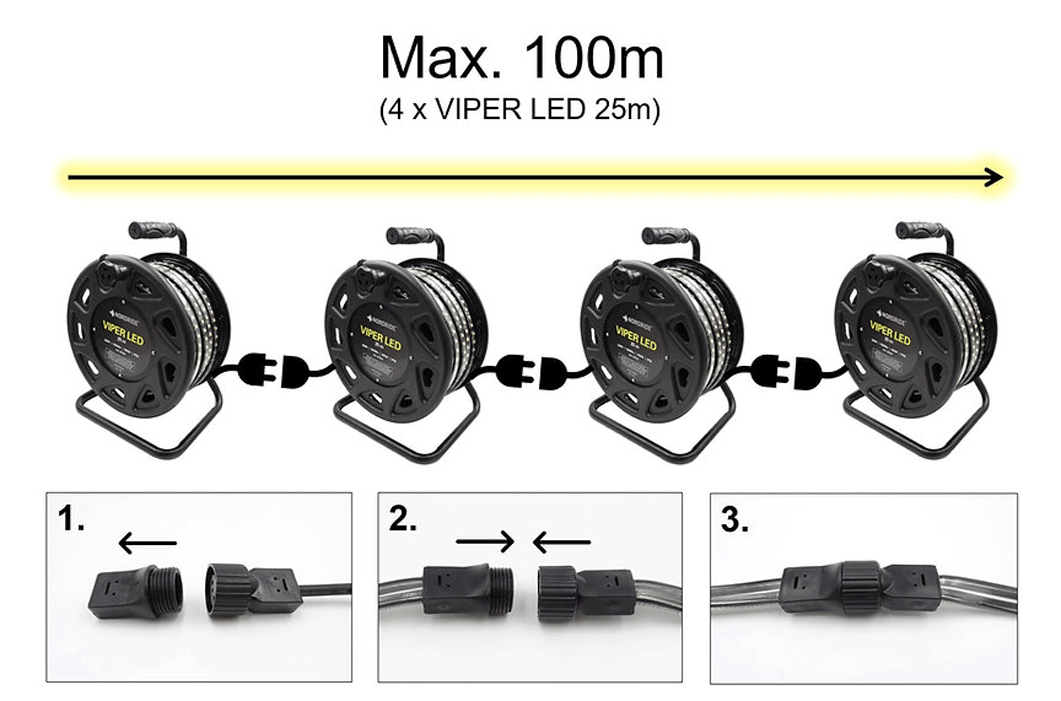 Nordride - VIPER LED - Enrouleur d'éclairage à LED - 230V - n°5 - VIPER LED - EAN 7640128952756 - Bugnard.ch