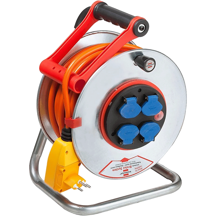 Brennenstuhl - Enrouleur de câble avec FI et surveillance thermique - n°1 - EAN 4007123146895 - Bugnard.ch