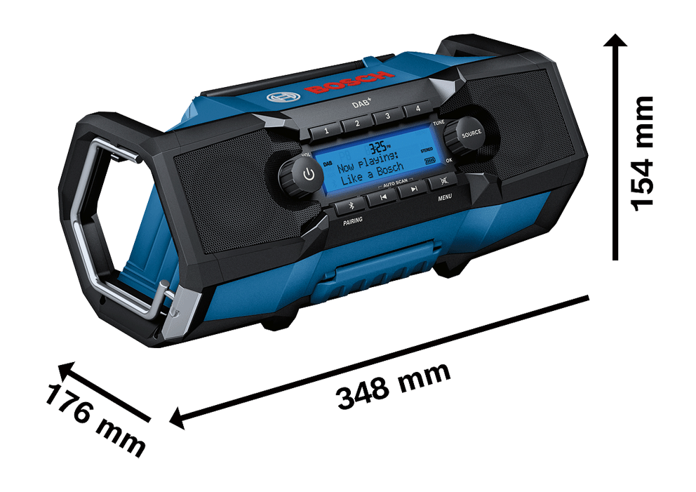 Bosch - GPB 18V-2 SC - Radio de chantier DAB+ - 18 V - n°2 - GPB 18V-2 SC - EAN 4059952507828 - Bugnard.ch