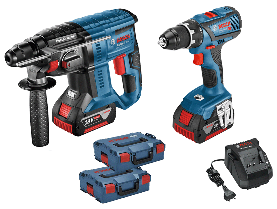 Bosch - Set Perforateur + perceuse-visseuse 18 V - n°6 - GSR 18V-28 + GBH 18V-20 - EAN 3165140952828 - Bugnard.ch