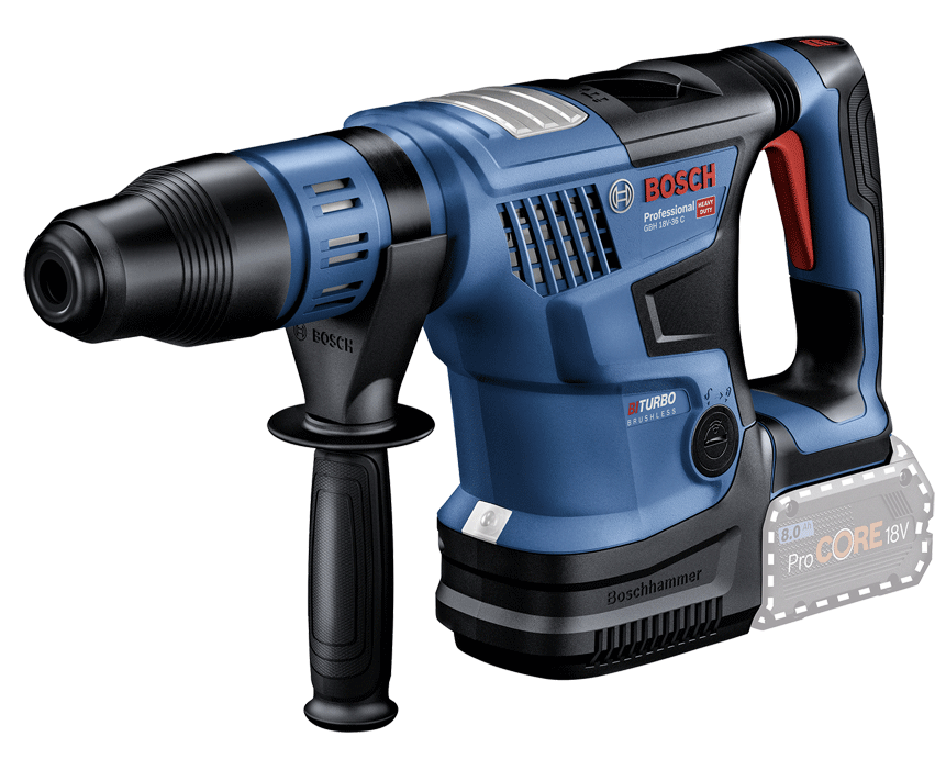 Bosch - GBH 18V-36 C - Perforateur électro-pneumatique - BITURBO - 18 V - SDS max - n°2 - GBH 18V-36 C - EAN 3165140996105 - Bugnard.ch