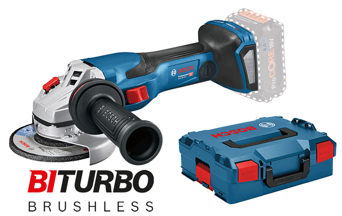 Bosch - GWS 18V-15 C - Meuleuse angulaire BITURBO - 18 V - n°1 - GWS 18V-15 C - EAN 3165140964555 - Bugnard.ch