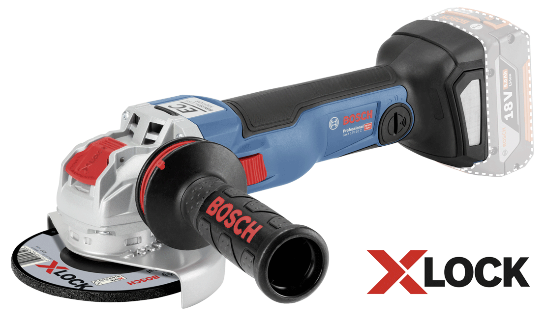 Bosch - Meuleuse angulaire Click&Go 18 V - X-LOCK - n°2 - GWX 18V-10 C - EAN 3165140962445 - Bugnard.ch