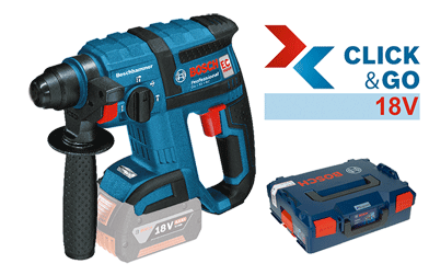 Bosch - GBH 18V-EC - Perforateur électro-pneumatique click&go Plus - 18 V