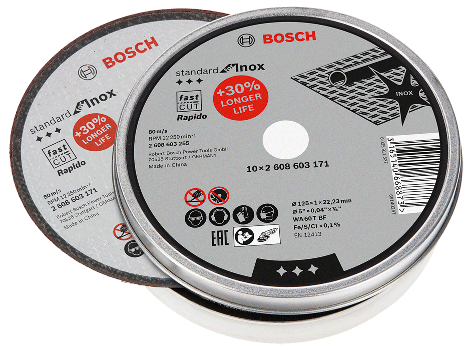 Bosch - Rapido - Disque à tronçonner pour Inox - 1 mm - n°2 - Rapido - Bugnard.ch