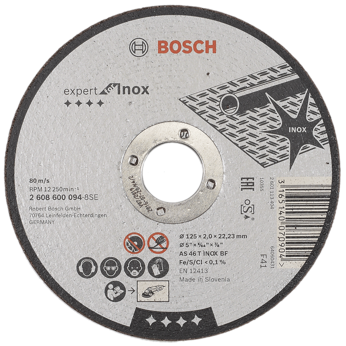 Bosch - Disque à tronçonner pour acier inoxydable - 2.0 mm - n°2 - Bugnard.ch
